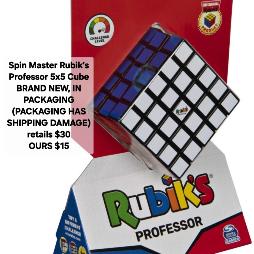 Rubik's Professor 5x5 Speed Cube - White & Blue